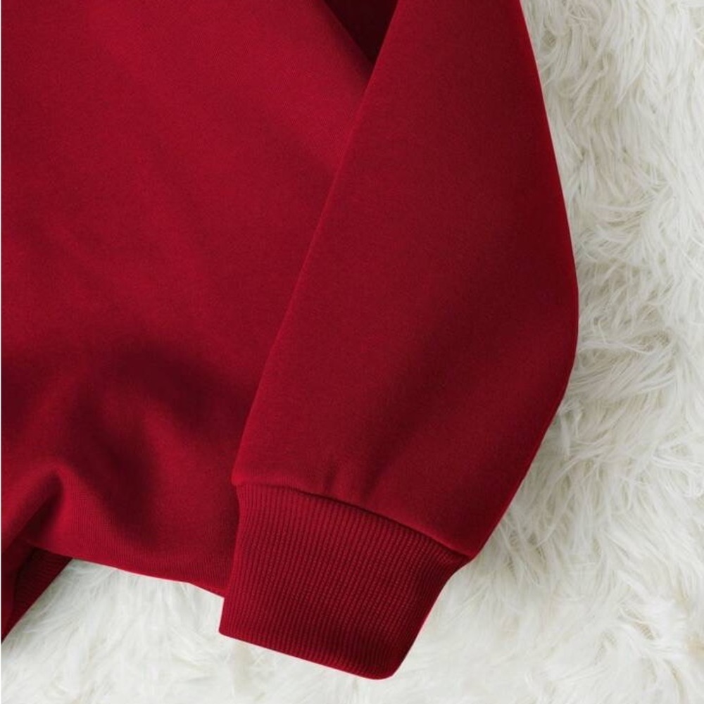 Heart Print Thermal Lined Sweatshirt women different size - Picture 3 of 6